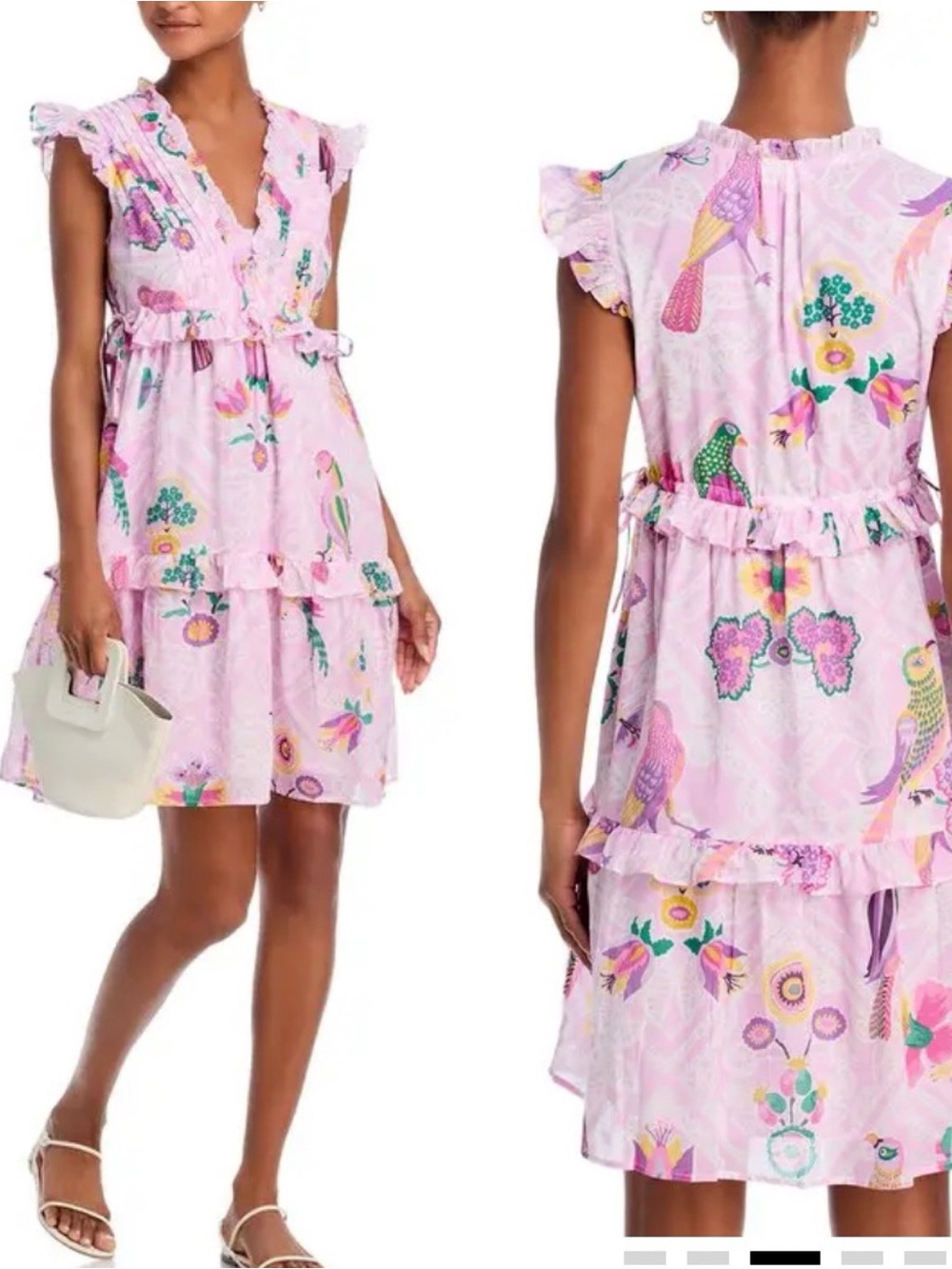 NWT Banjanan Chandra Dress in Folk Lace Lavender XS